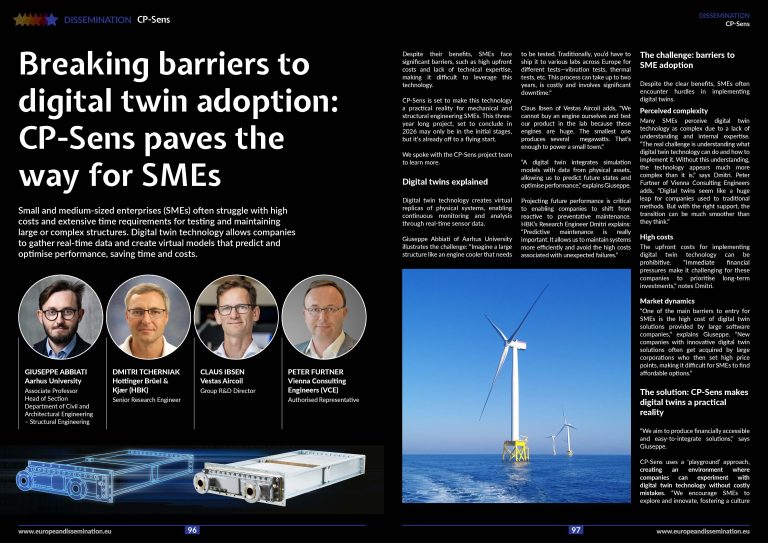 Breaking barriers to digital twin adoption: CP-Sens paves the way for SMEs